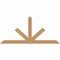 Ekena Millwork Saratoga Timber Gable Bracket, Western Red Cedar, 60"W x 27"H x 1 1/2"D x 3 1/2"F, 11/12 Pitch GBW060X27X0204SAR00SWR - alternate 1